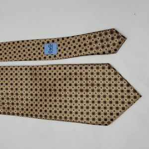 D&G Dolce & Gabbana Windows & Circle Silk Tie